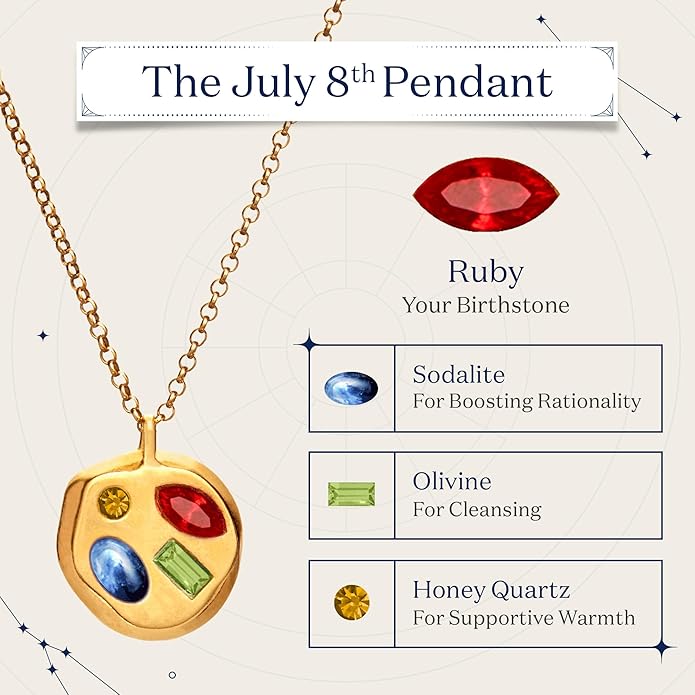 Birthdate 14k Gold Necklace for Women - 16-20in Adjustable 14 Karat Gold Chain with Lobster Clasp - Cadenas de Oro 14k Puro Para Mujer, Ladies Jewelry Birthstone