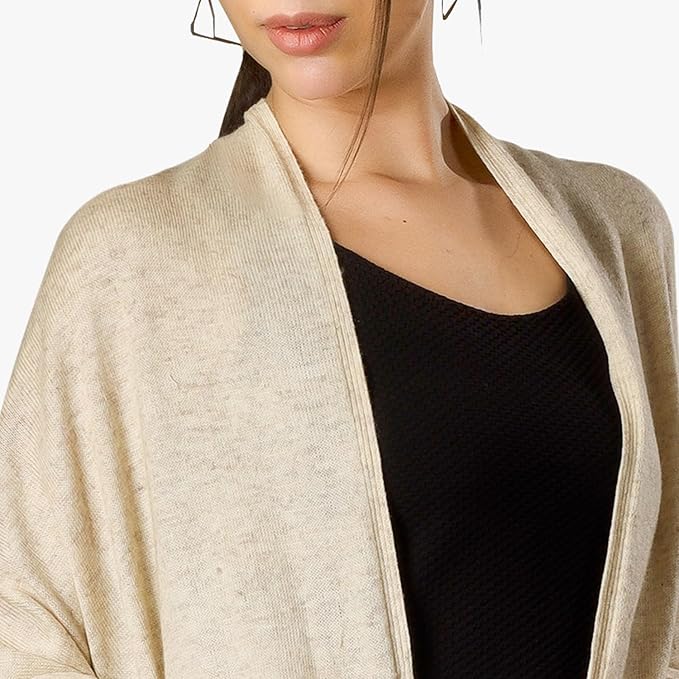 ROSERA Cashmere 100% Cashmere Knitted Wrap Pashmina Shawl Extra Large Scarf Stole for Women Travel