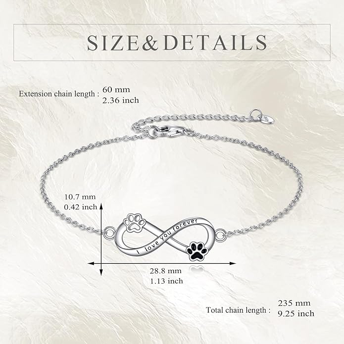 Animal Bracelet for Women 925 Sterling Silver Cat/Dolphin/Turtle/Horse Bracelet Jewelry Gifts