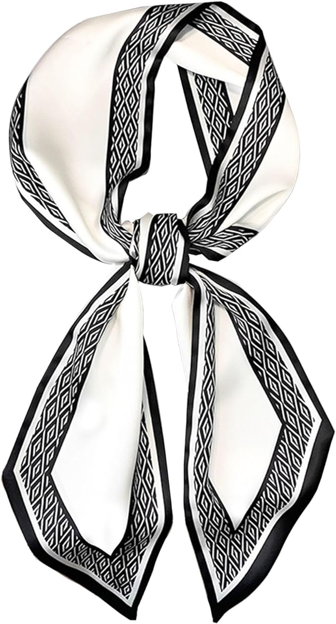 Dailyacc Hair Scarf for Women Fashion Silky Satin Headscarf Wrap Breathable Lightweight Neck Scarves For Handbag