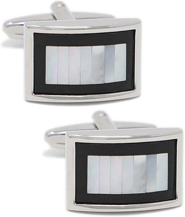 MENDEPOT Cufflinks And Tie Clip Set Men Wedding Accessory Gift Father's Day Birthday Cuff Links Tie Bar