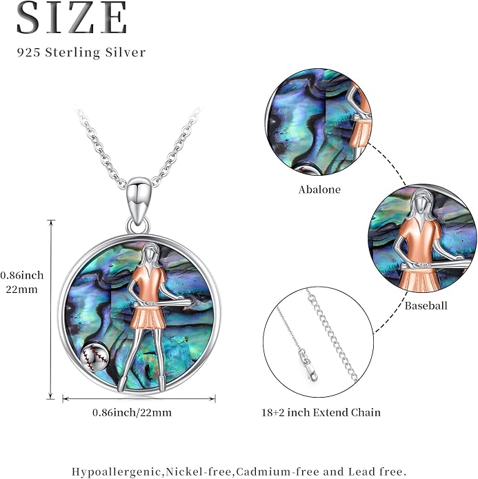 Soccer/Basketball/Gymnastics/Swimming/Ballet/Running/Golf/hockey Necklace 925 Sterling Silver Sport Jewelry Birthday Christmas Gifts for Women