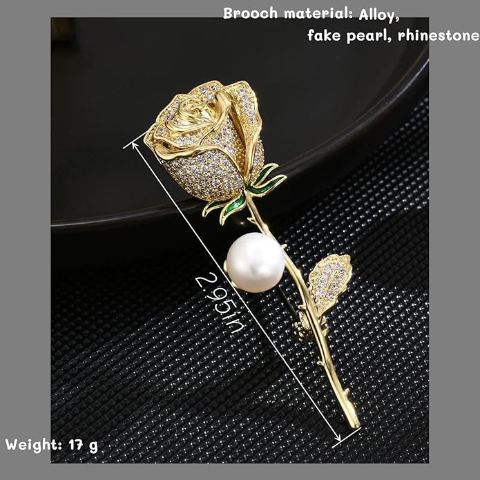 la luen Brooch Pins For Women Fashion Elegant Brooches Lapel Badges Coat Sweater Scarves Shawl Dress Accessory Wedding Party Prom Jewelry