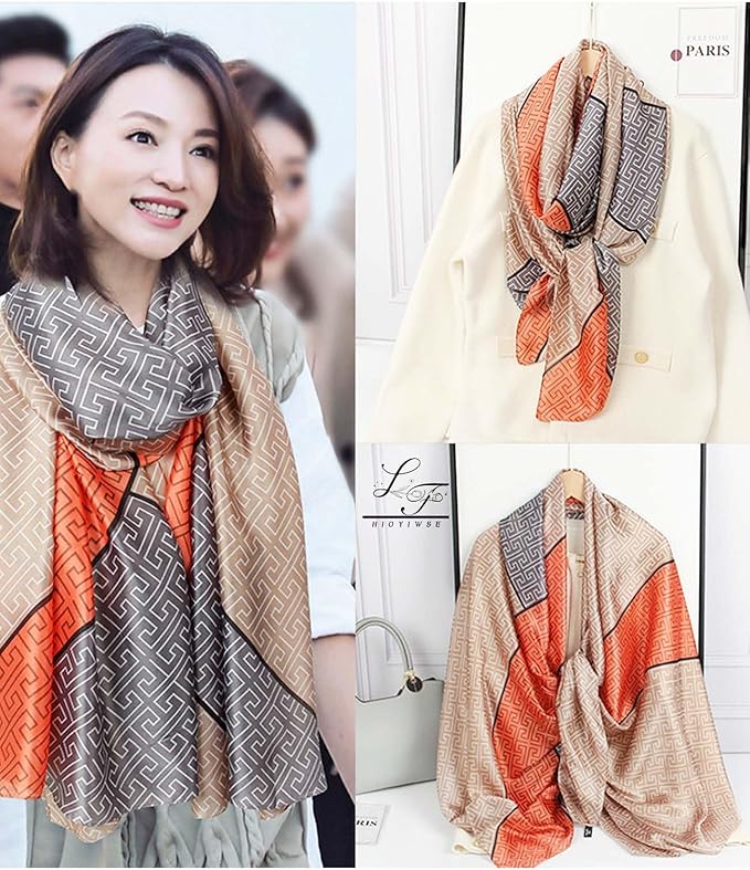 Hioyiwse Shawl Scarf For Women Lightweight Scarves Floral Pattern Formal Evening Dressesformal Shawl Summer Wraps