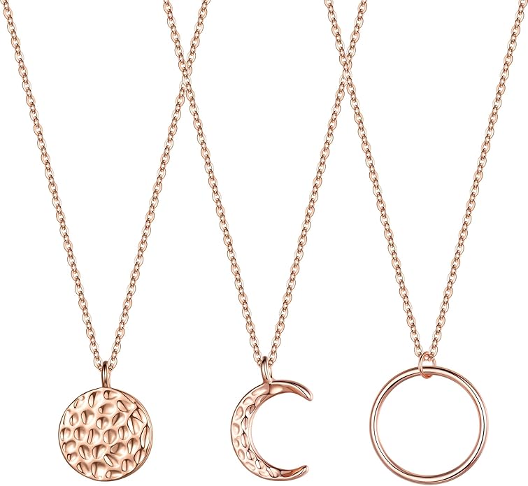 Turandoss Gold Layered Necklaces for Women - 14K Gold Plated Handmade Multilayer Bar Pearls Coin Disc Moon Butterfly Medallion Adjustable Dainty Layered Choker Necklaces for Women Jewelry