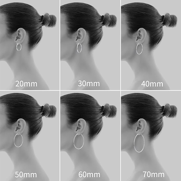 Gacimy Gold Hoop Earrings for Women 14K Gold Plated, 925 Sterling Silver Post Hypoallergenic Earrings Hoops for Women