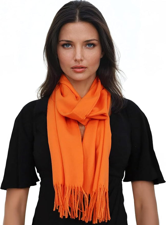 Ocomfly 100% Pashmina Scarf for Women - Premium Womens Scarves - Gift Boxed - Shawls or Wraps - Ultra Soft and Warm