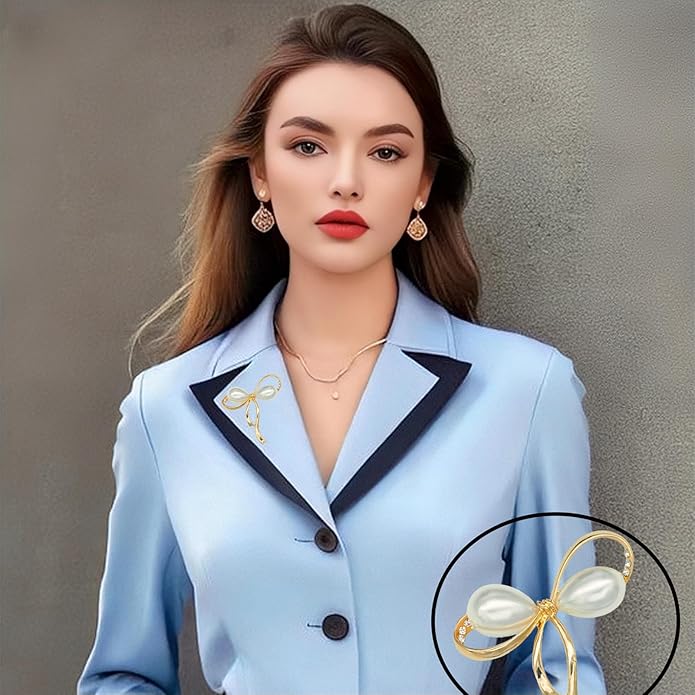 la luen Brooch Pins For Women Fashion Elegant Brooches Lapel Badges Coat Sweater Scarves Shawl Dress Accessory Wedding Party Prom Jewelry