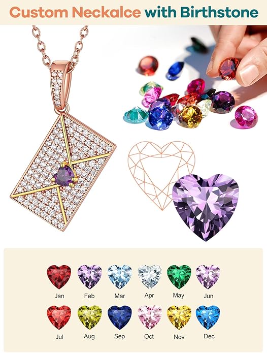 Supcare Locket Necklace That Holds Pictures-Engraved Photo Pendant Custom Jewellery Gifts for Men Women (with Jewellery Gift Box)
