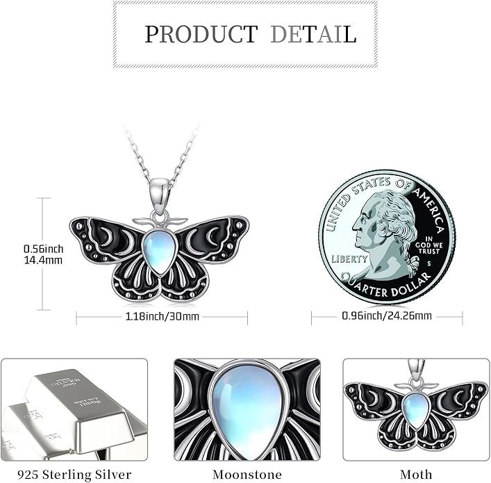 KoyeKei Sterling Silver Halloween Necklace Gothic Jewelry Gifts for Women Men