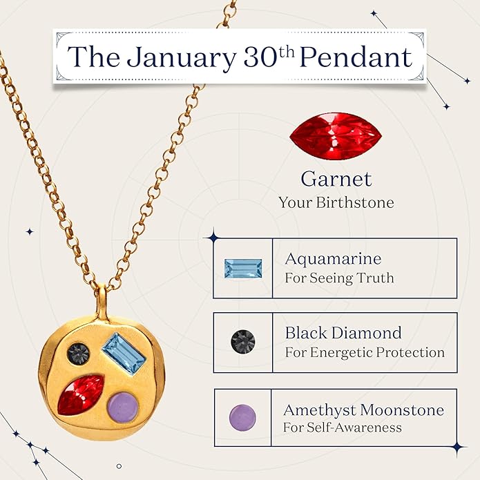 Birthdate 14k Gold Necklace for Women - 16-20in Adjustable 14 Karat Gold Chain with Lobster Clasp - Cadenas de Oro 14k Puro Para Mujer, Ladies Jewelry Birthstone
