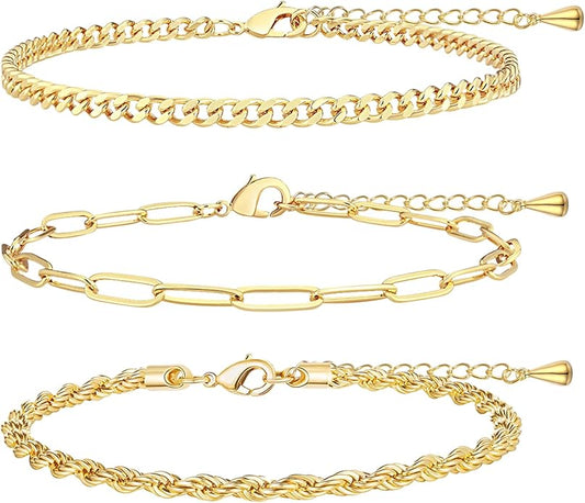 Sterling Silver Anklet Bracelets for Women Waterproof, 925 Sliver Plated CZ & Heart Charm Dainty Layer Anklets for Women Trendy, Simple Chain Anklets Set Gifts for Women, Jewelry Gifts for Her Women Mom Wife Girlfriend