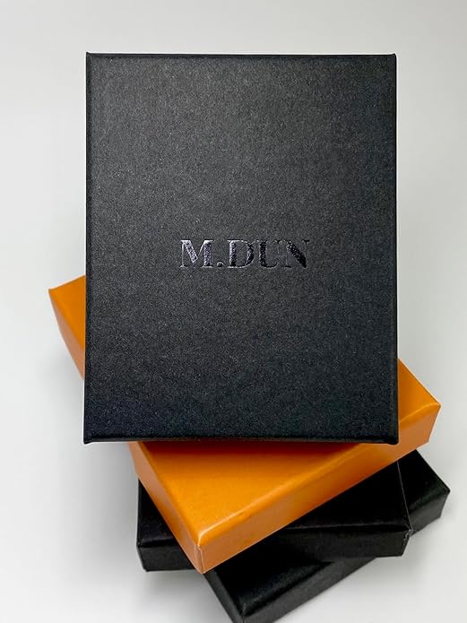 M.DUN- Round Edges Rectangle Shape Studs Earring. Abalone Amber Turquoise Resin Stone Design, 18k Real Gold Plated Bezel, Hypoallergenic Gorgeous Gift for Women