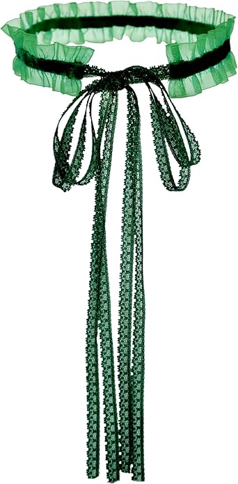 MOMOCAT Lace Choker Necklace for Women Bridal 90s Gothic Tatoo Choker Collar Kawaii Chocker Necklace Flower Ribbon Lolita Accessories