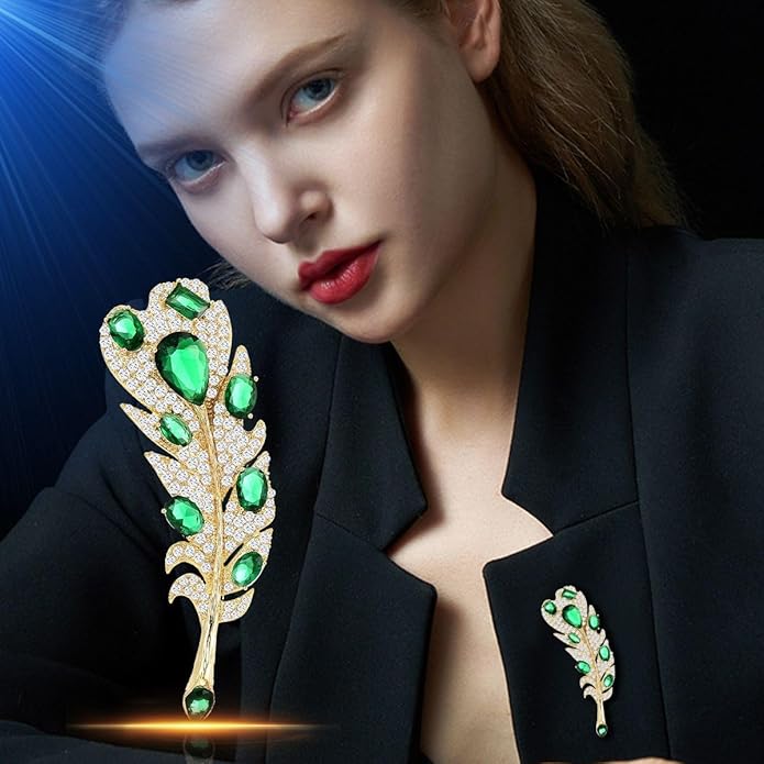 Rhinestone Brooch for Women Rhinestone Brooches Pins Crystal Lapel Pin Jewelry Christmas Valentine's Day Gift for Wife Girlfriend