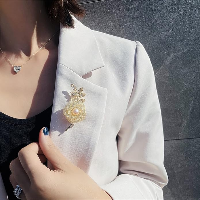AILONMEI Brooch Pins For Women Fashion, Flower Brooches Jewelry For Women Floral Series Brooches And Pins Designer Lady's Costume