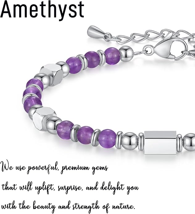 Tiny Gemstone Beaded Bracelets for Women Teen Girls, You are Awesome Jewelry Gifts for Women, Friends, Sister, Mom, Daughter...