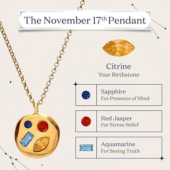 Birthdate 14k Gold Necklace for Women - 16-20in Adjustable 14 Karat Gold Chain with Lobster Clasp - Cadenas de Oro 14k Puro Para Mujer, Ladies Jewelry Birthstone