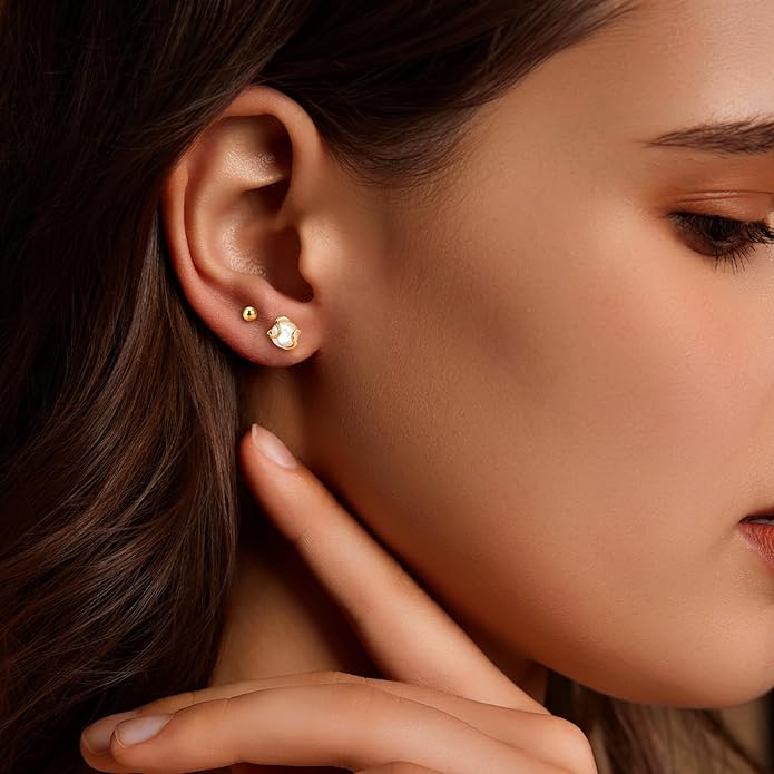 Zeffy Pearl Earrings for Women 14k Gold/Silver Pearl Drop Earrings Long White Pearl Tassel Dangle Statement Earrings Bridal Wedding Dainty Prom Earrings Birthday Gifts Jewelry