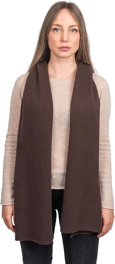 Dalle Piane Cashmere - 100% Cashmere Scarf - Made in Italy - Winter Neck Warmer (14" x 77") - Christmas Gift
