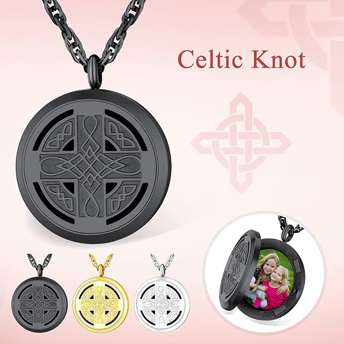 Supcare Locket Necklace That Holds Pictures-Engraved Photo Pendant Custom Jewellery Gifts for Men Women (with Jewellery Gift Box)