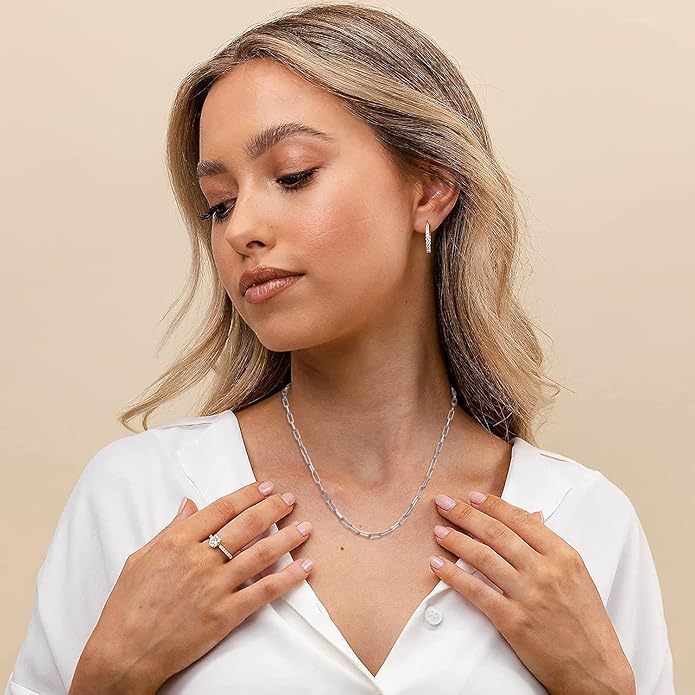 925 Sterling Silver Singapore Chain Lobster Clasp Paperclip Necklace for Women Sparkling Chain 2mm2.5mm3mm4mm5mm Gifts for Her