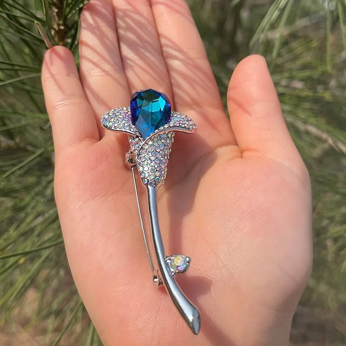 AILONMEI Brooch Pins For Women Fashion, Flower Brooches Jewelry For Women Floral Series Brooches And Pins Designer Lady's Costume