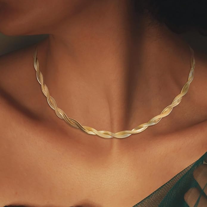 ROSEDANCE Heart Necklace for Women, 14K Gold Plated Dainty Heart Necklace, Tiny Love Symbol Pendant Choker, Minimalist Dainty Jewelry Gift, Valentines Day Anniversary Birthday