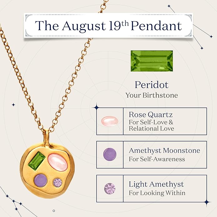 Birthdate 14k Gold Necklace for Women - 16-20in Adjustable 14 Karat Gold Chain with Lobster Clasp - Cadenas de Oro 14k Puro Para Mujer, Ladies Jewelry Birthstone