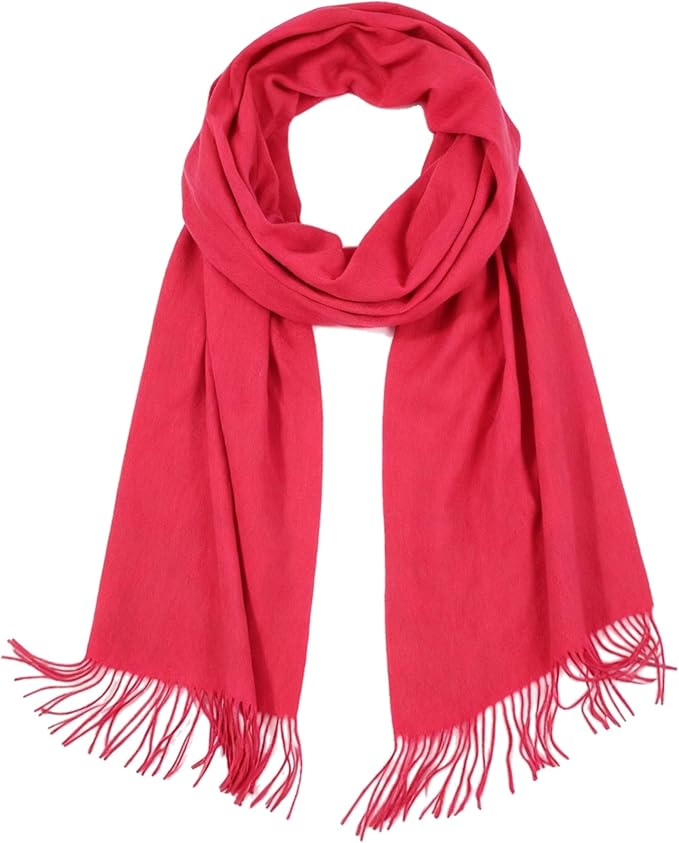 Temminc Winter Scarf for Women - Soft Warm Pashmina Shawl Wrap, Lightweight Fashion Blanket Travel Shawl, Solid Color Scarf