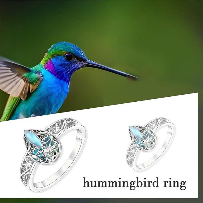 ONEFINITY Dragonfly Filigree Ring Sterling Silver Rings Gifts for Women Jewelry