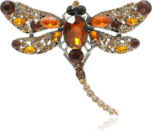 Gleamart Dragonfly Brooch Pin Acrylic Fly Insect Breastpin for Women Clothing Corsage
