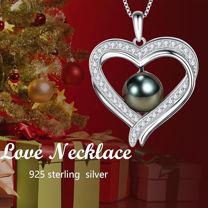 Mothers Day Gifts for Mom, Wife, Women - Tahitian Black Pearl Necklaces, Fine Jewelry for Anniversary, Birthday, Valentine's Day