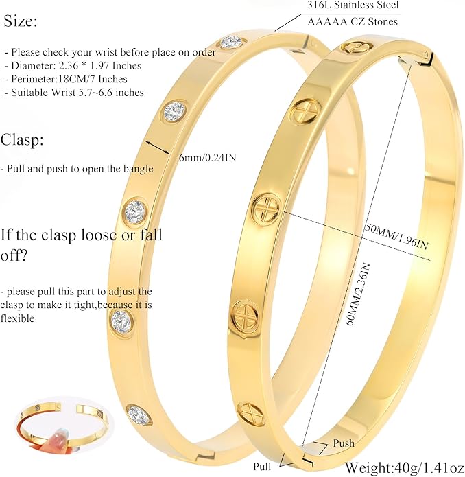 Silver Bangles for Women - Stainless Steel Love & Friendship Bracelet Set with Gift Box | Daily Wear & Party Jewelry