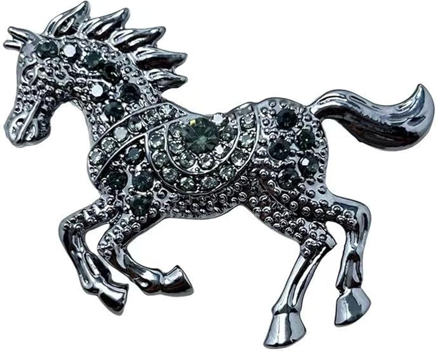 2026 New Year Of Horse Pin Brooch, Good Luck Chinese Zodiacs Horse Pins For Fashion Accessories Animal Lucky Charm Statue Feng Shui Gifts Jewelry For Women Men