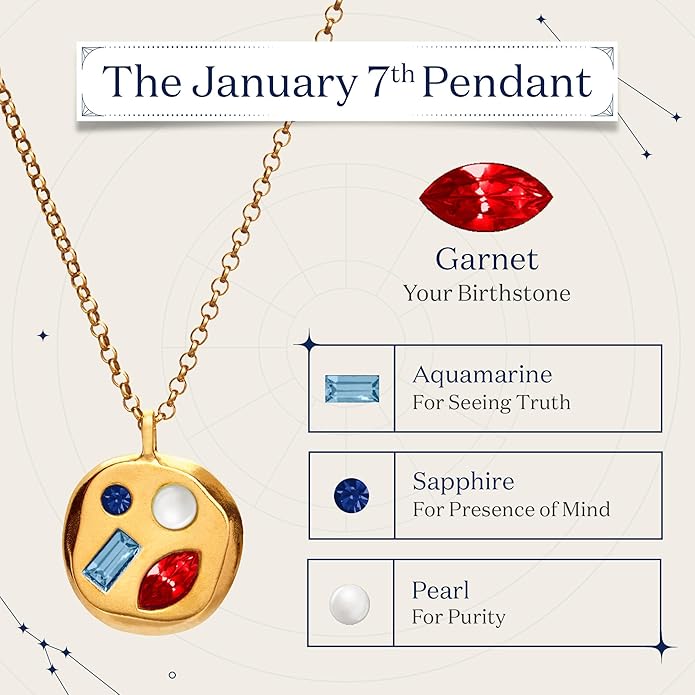 Birthdate 14k Gold Necklace for Women - 16-20in Adjustable 14 Karat Gold Chain with Lobster Clasp - Cadenas de Oro 14k Puro Para Mujer, Ladies Jewelry Birthstone