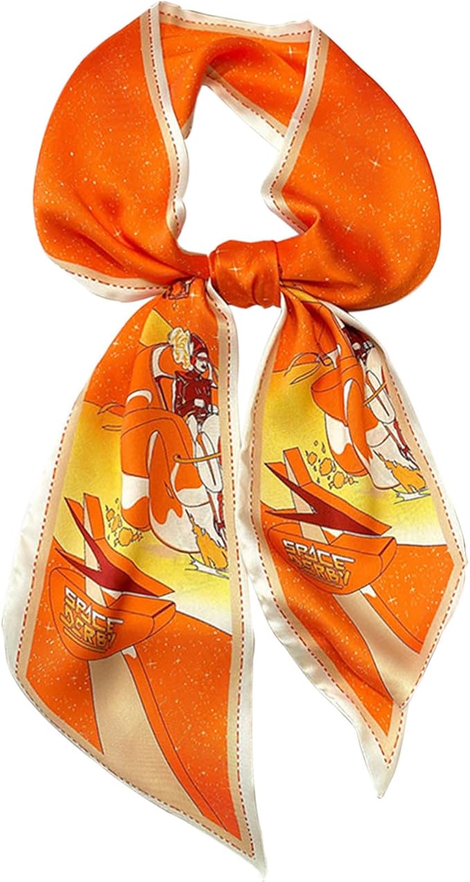 Dailyacc Hair Scarf for Women Fashion Silky Satin Headscarf Wrap Breathable Lightweight Neck Scarves For Handbag