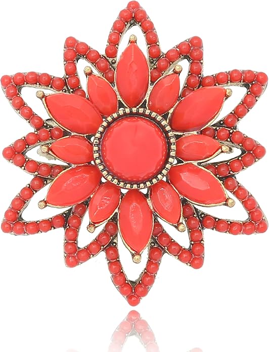 Turquoise West Cowboy Oval Tear Drop Brooch Pin for Women Retro Brooches Pins Classic Fashion Jewelry Accessories Gift