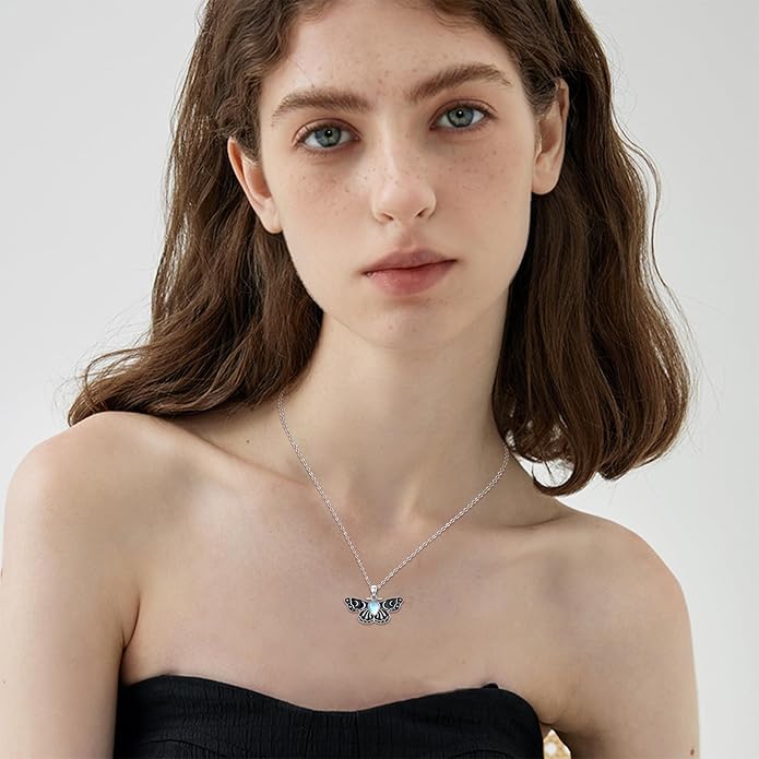 KoyeKei Sterling Silver Halloween Necklace Gothic Jewelry Gifts for Women Men