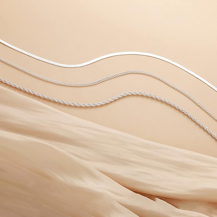 Freekiss Herringbone Necklace for Women,Dainty Gold Necklace,14k Gold Plated Snake,Gold Chain Choker Necklaces,Simple Gold Layered Necklaces,Gold Jewelry Gift for Women