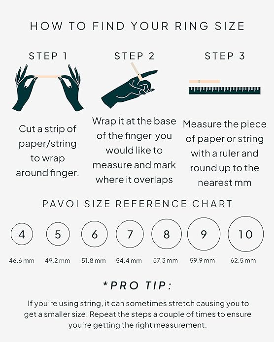 PAVOI 14K Gold Plated Wavy Engagement Ring for Women | Solitaire Cubic Zirconia Wedding Band & Promise Rings for Her | Trendy Fashion Jewelry