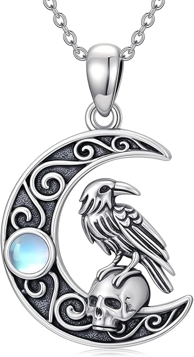 KoyeKei Sterling Silver Halloween Necklace Gothic Jewelry Gifts for Women Men