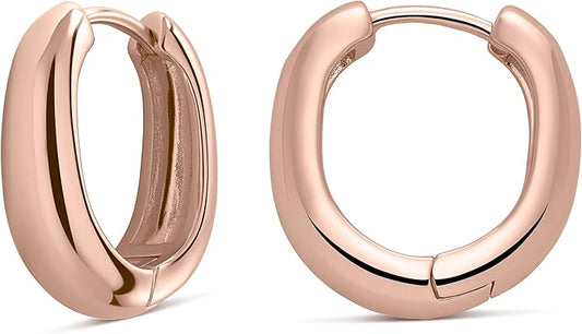 MILLA 14k Gold Huggie Earrings or Sterling Silver Huggie Earrings for Women Multipack & Individuals - Ear Huggers Earrings for Women Trendy Y2K Earrings, Preppy Earrings - Lightweight & Hypoallergenic