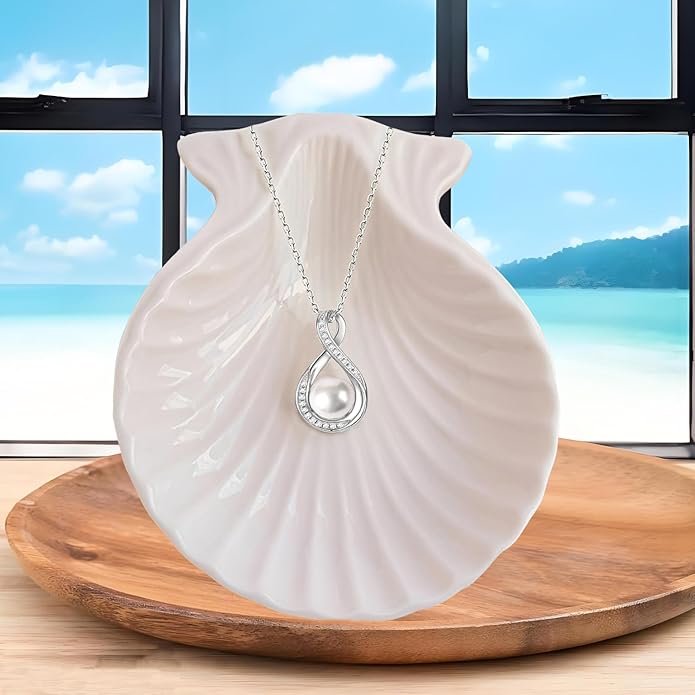 MGOOL Great Grandma Gifts 925 Sterling Silver Pearl Pendant Necklace For Grandma Jewelry Birthday Christmas Mother’s Day Gifts For Nana