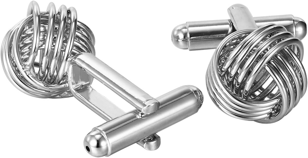 Stunning Mens Nautical Knot Stainless Steel Cufflinks