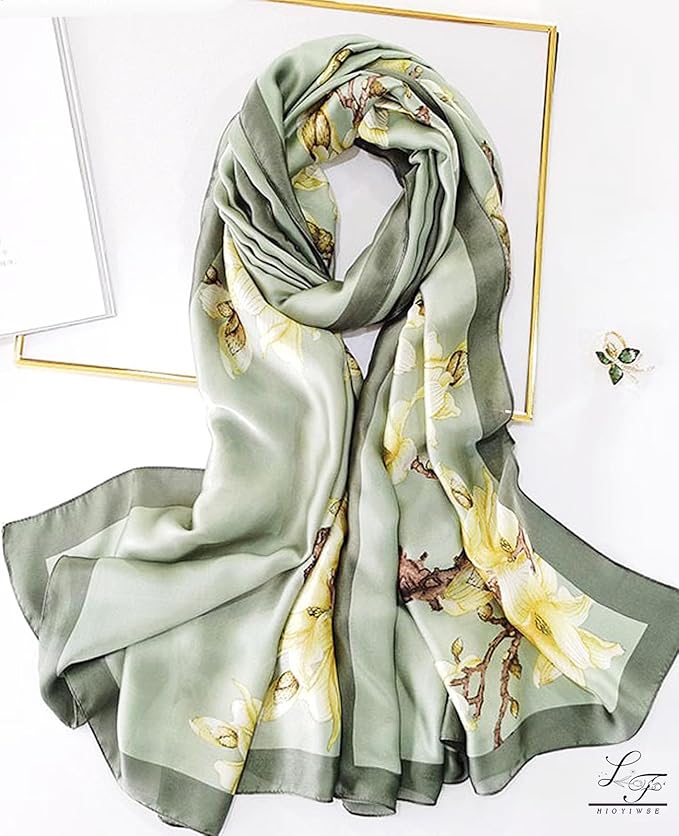 Hioyiwse Shawl Scarf For Women Lightweight Scarves Floral Pattern Formal Evening Dressesformal Shawl Summer Wraps