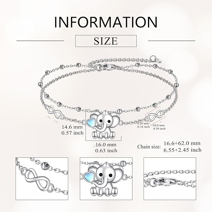 Animal Bracelet for Women 925 Sterling Silver Cat/Dolphin/Turtle/Horse Bracelet Jewelry Gifts