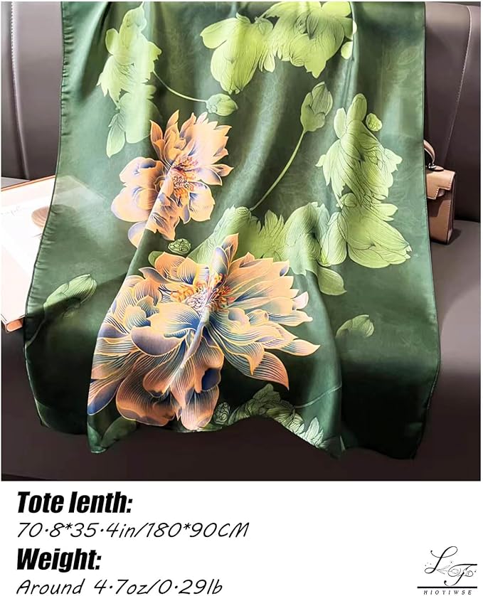 Hioyiwse Shawl Scarf For Women Lightweight Scarves Floral Pattern Formal Evening Dressesformal Shawl Summer Wraps