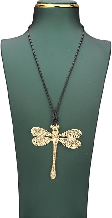 Long Boho Necklaces for Women Vintage Leather Wooden Pendant Y Choker Ethnic Style Gold Circle Hippie Sweater Necklace