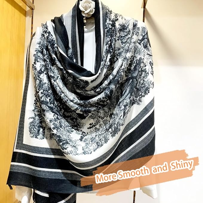 Clysoru Silk Scarf For Women Hair Scarves Lightweight Satin Elegant Shawl Wraps Bufanda Mujer Fashion Accessories 70.8"X35.4"
